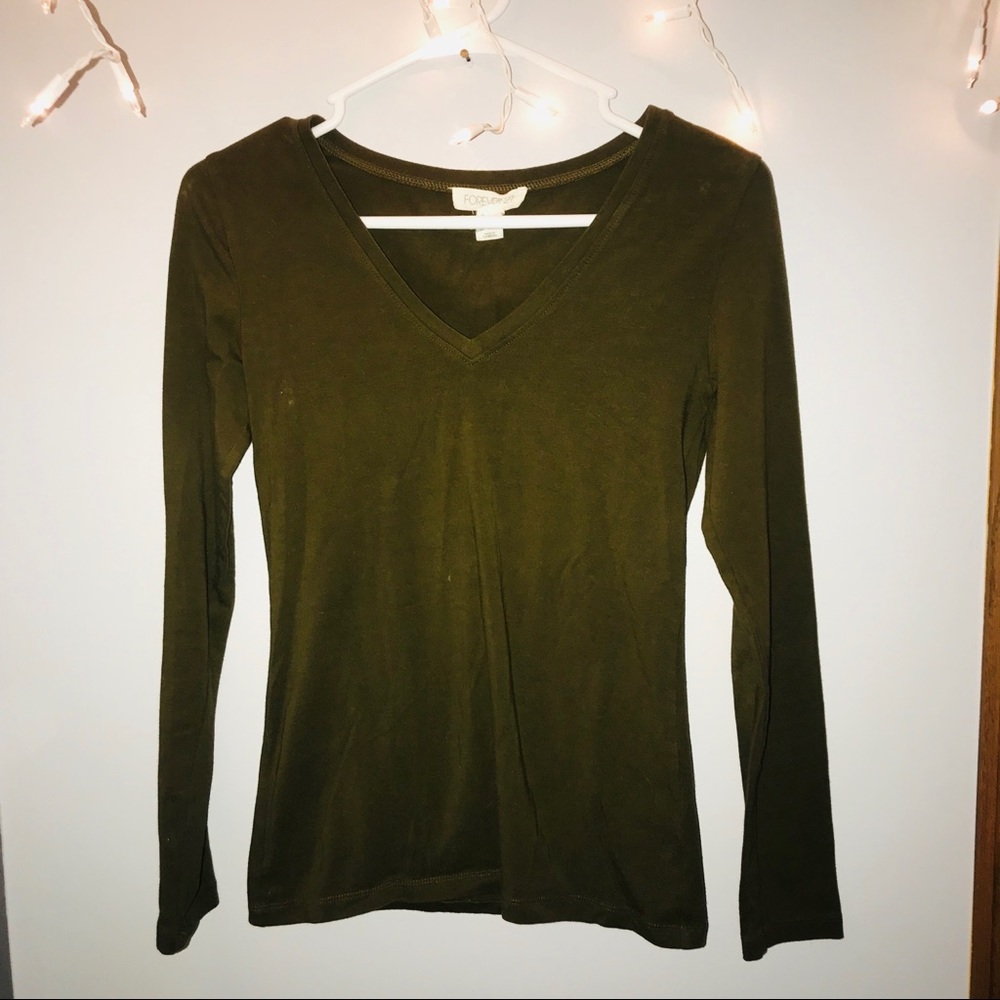 Army Green Forever 21 Long Sleeve